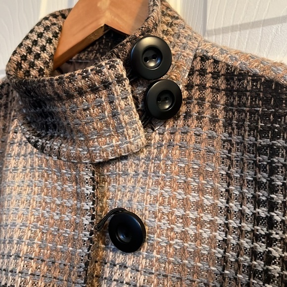 ❤️Axcess coat hip length women’s L Lined brown tones - Picture 2 of 11